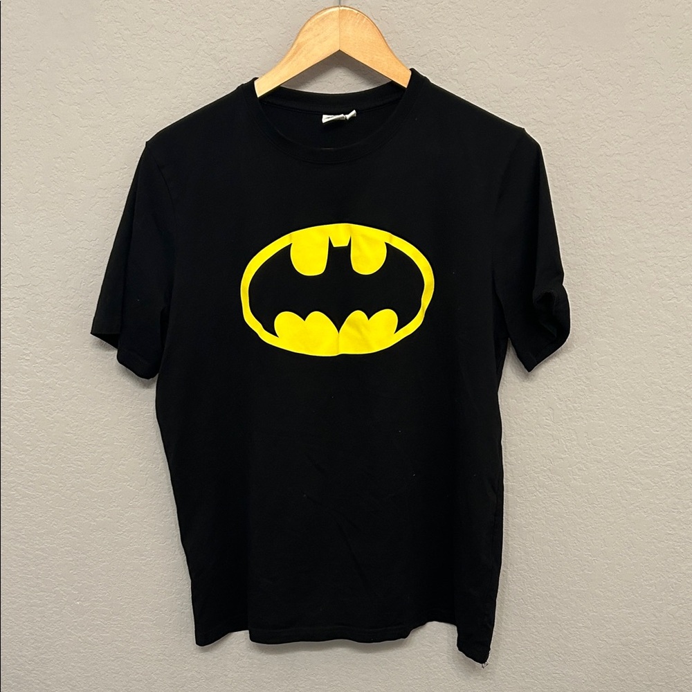 DC Black and Yellow Batman Logo  Tee